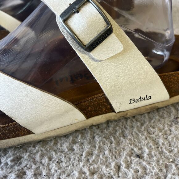Betula Mayari Sandals Womens EUR 42 US 11 Narrow White Strappy Buckle Summer - Picture 2 of 8